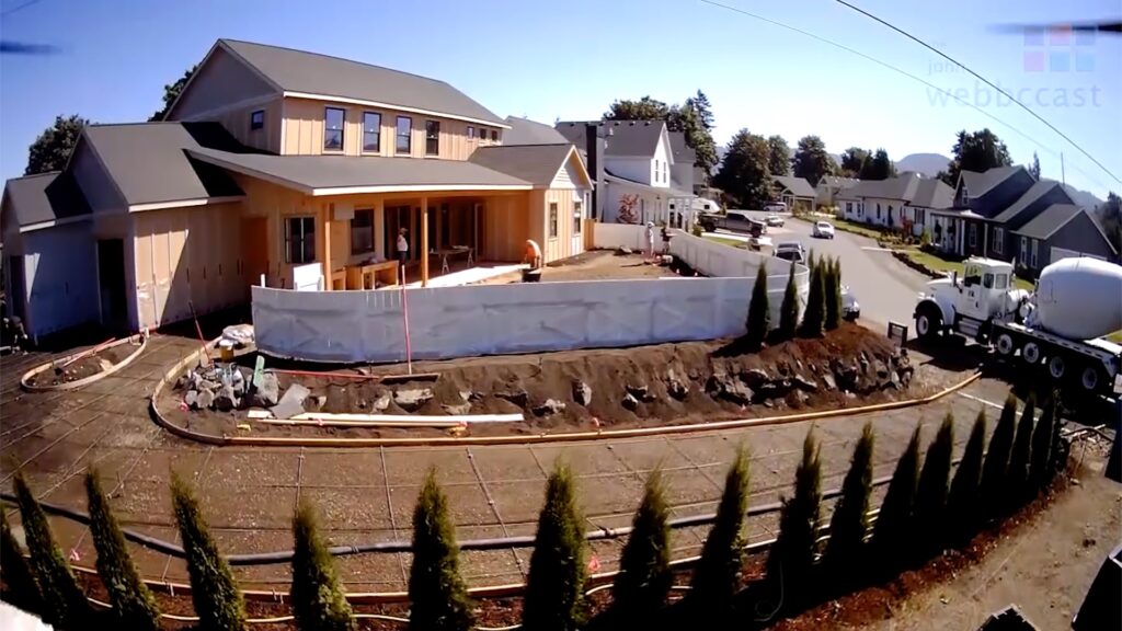 Hatfield New Home Build - Landscape Design Driveway Drone - Healthy Home Design